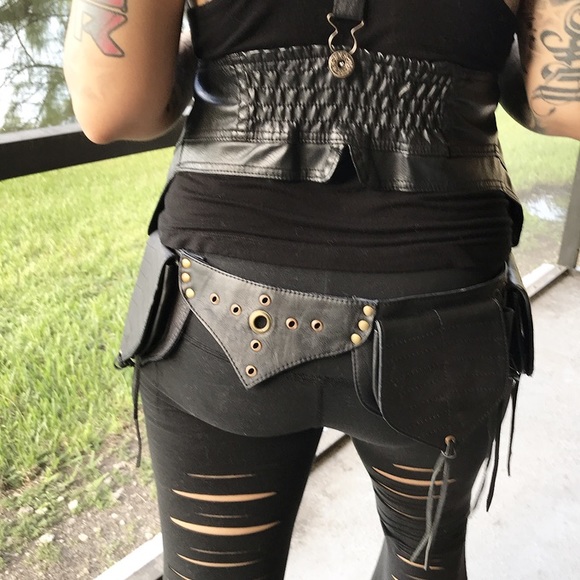 Fanny pack festival boho belt bag celtic patch - Picture 7 of 8